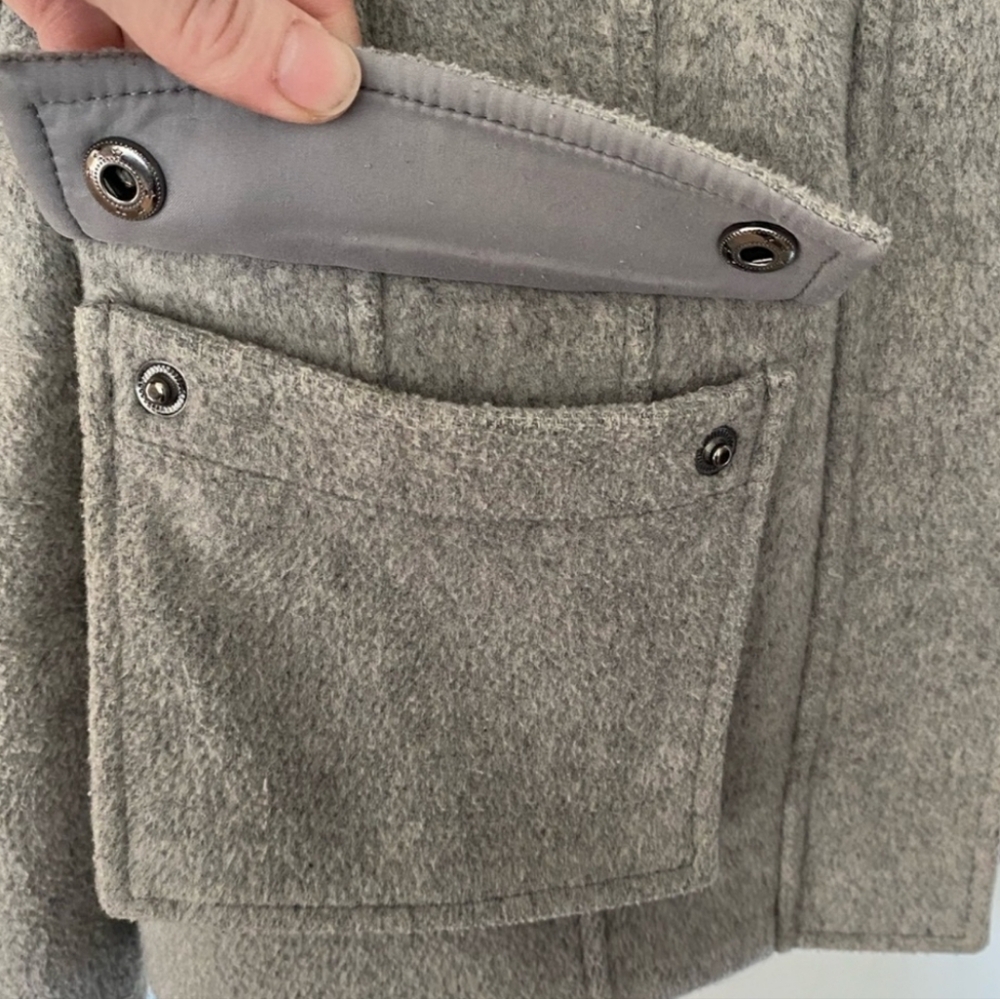 Calvin Klein Wool Military Jacket Size 4 - Picture 3 of 11